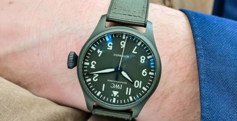 IWC Big Pilot 43 TOP GUN “Woodland” Green Ceramic | Cheapest Luxury ...